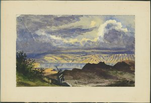 Ölü Deniz (kağıt üzerine wc ve kalem) by Claude Conder